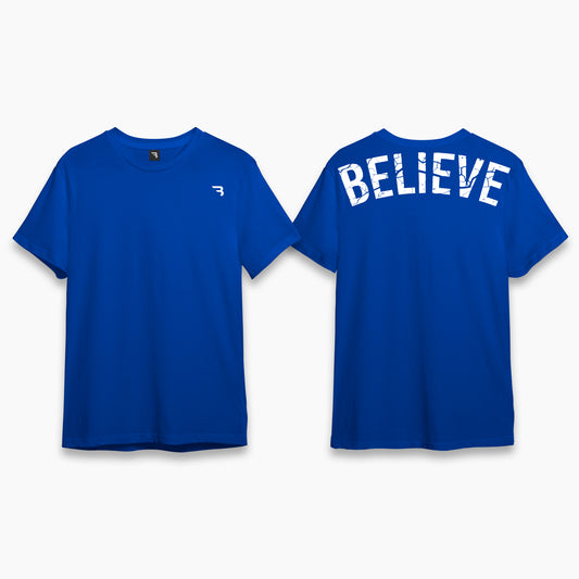 Believe Contrast Oversized Tee