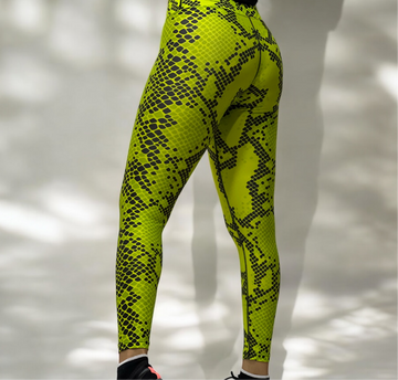 Neon Snake Print Leggings