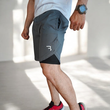 Grey Compression Shorts