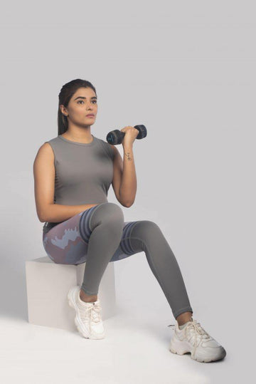 Combat Camo Grey Women Top