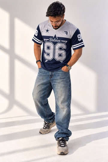 BELIEVE 96 Blue Jersey
