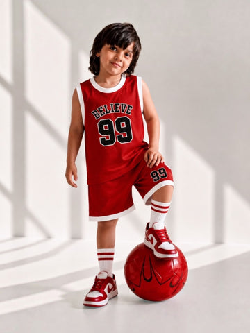 Kids Red Baseball Track