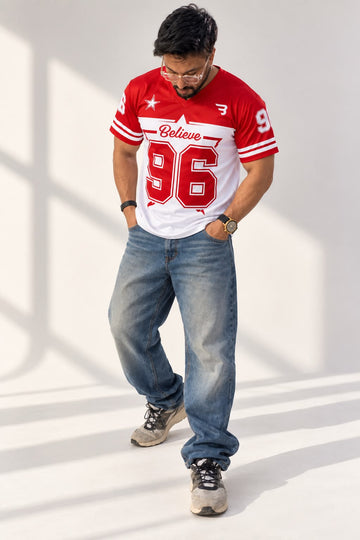 BELIEVE 96 Red Jersey