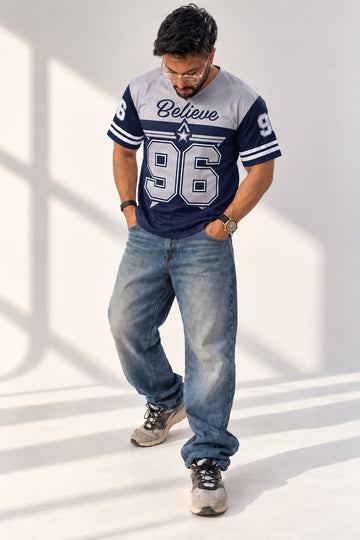 BELIEVE 96 Blue Jersey