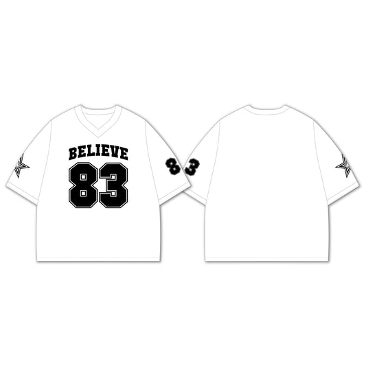 White Jersey Oversized Tee