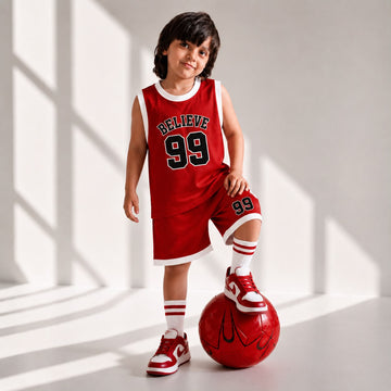 Kids Red Baseball Track