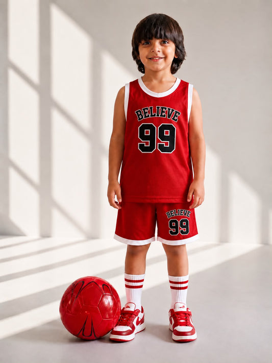 Kids Red Baseball Track