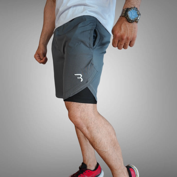 Grey Compression Shorts