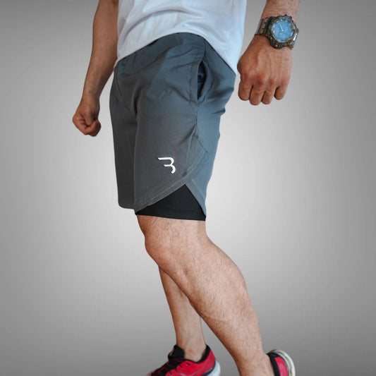 Grey Compression Shorts