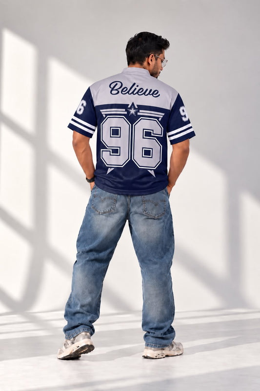 BELIEVE 96 Blue Jersey