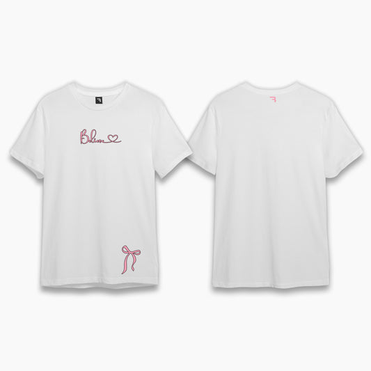 Pink Bow Oversized Tee