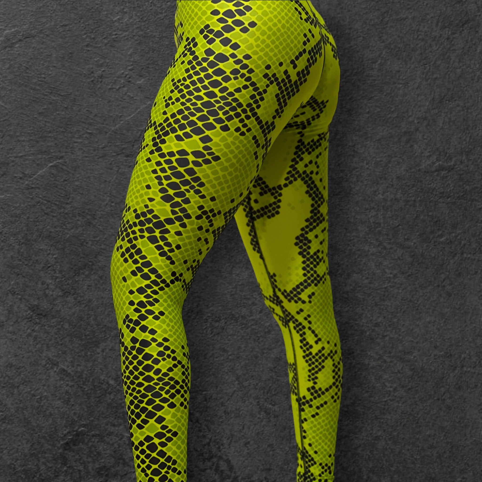 Green snakeskin leggings best sale