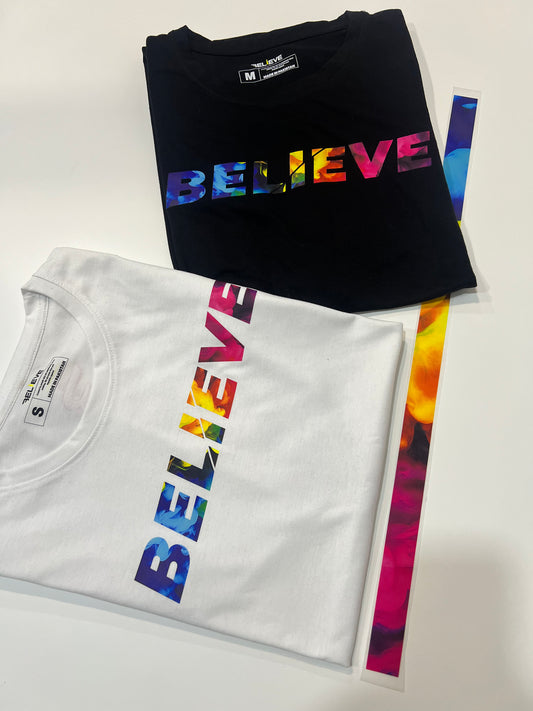 Believe Color Splash Tee Oversized