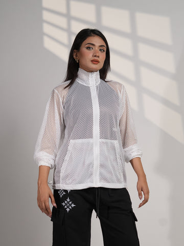 White Mesh Jacket