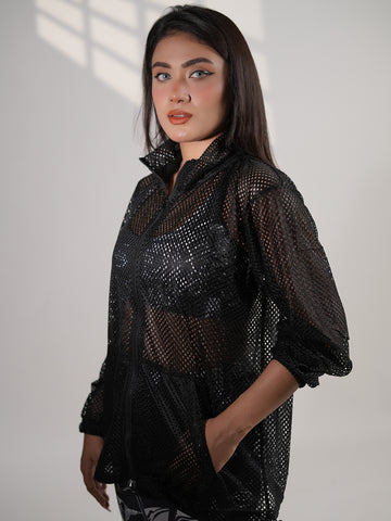 Black Mesh Jacket