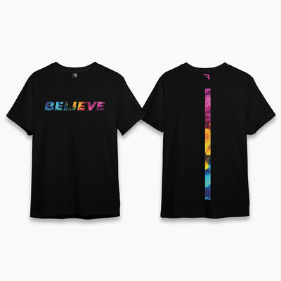 Believe color splash tee