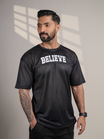 Black Mesh Shirt