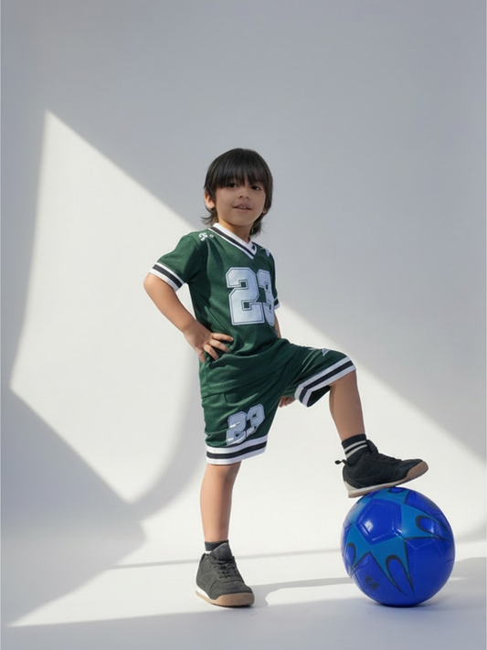 Kids Bottle Green Jersey Track
