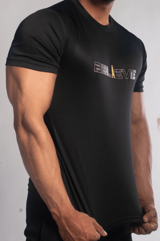 Believe Basic Black Tee